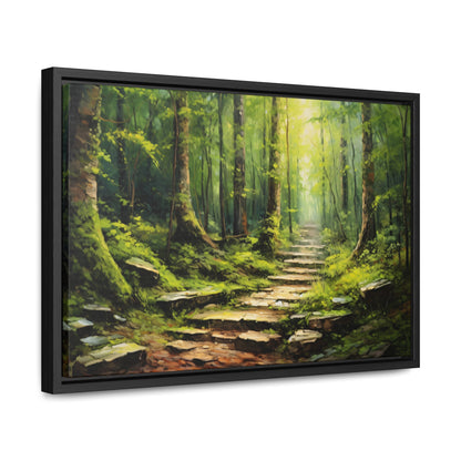 Forest Path - Gallery Framed Canvas Wall Art