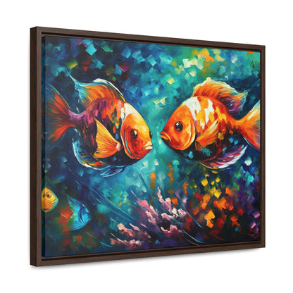 Coral Reef Fish - Gallery Framed Canvas Wall Art