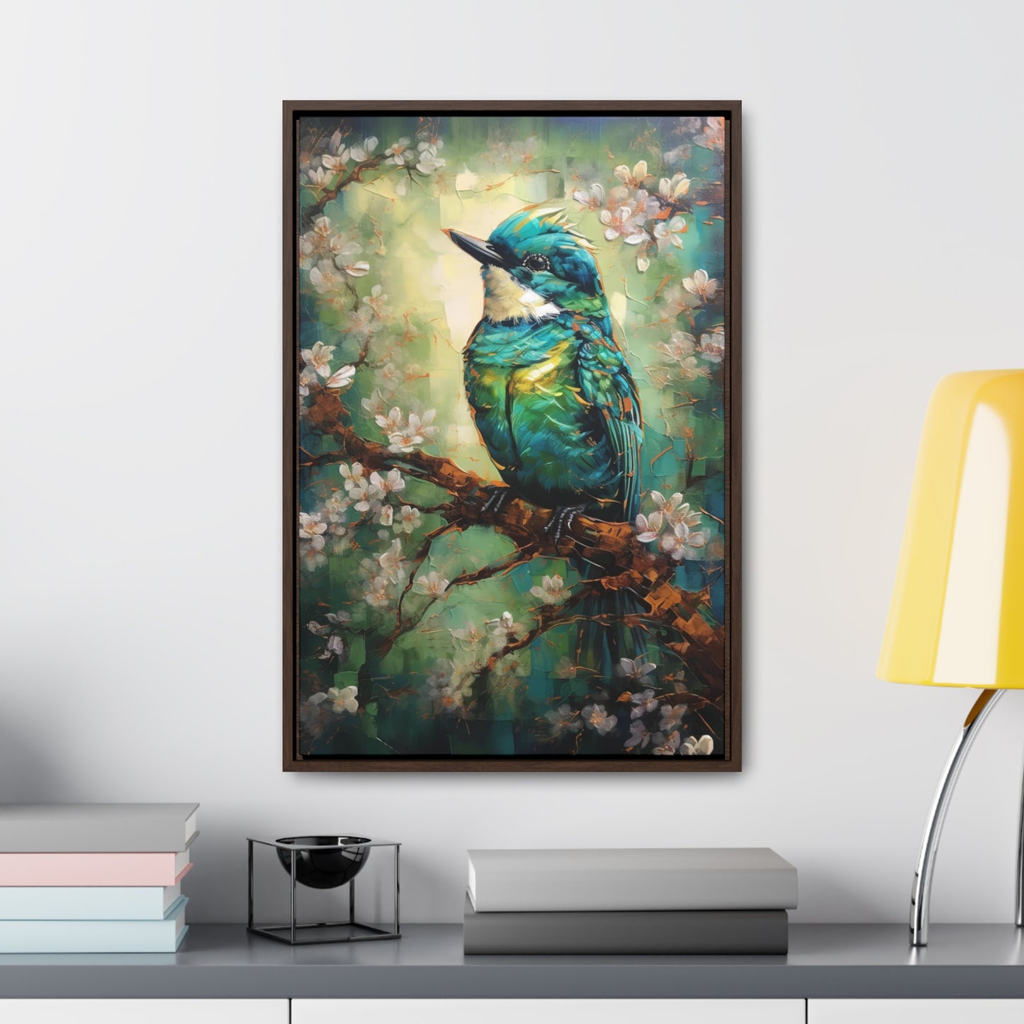 Eastern Bluebird - Gallery Framed Canvas Wall Art