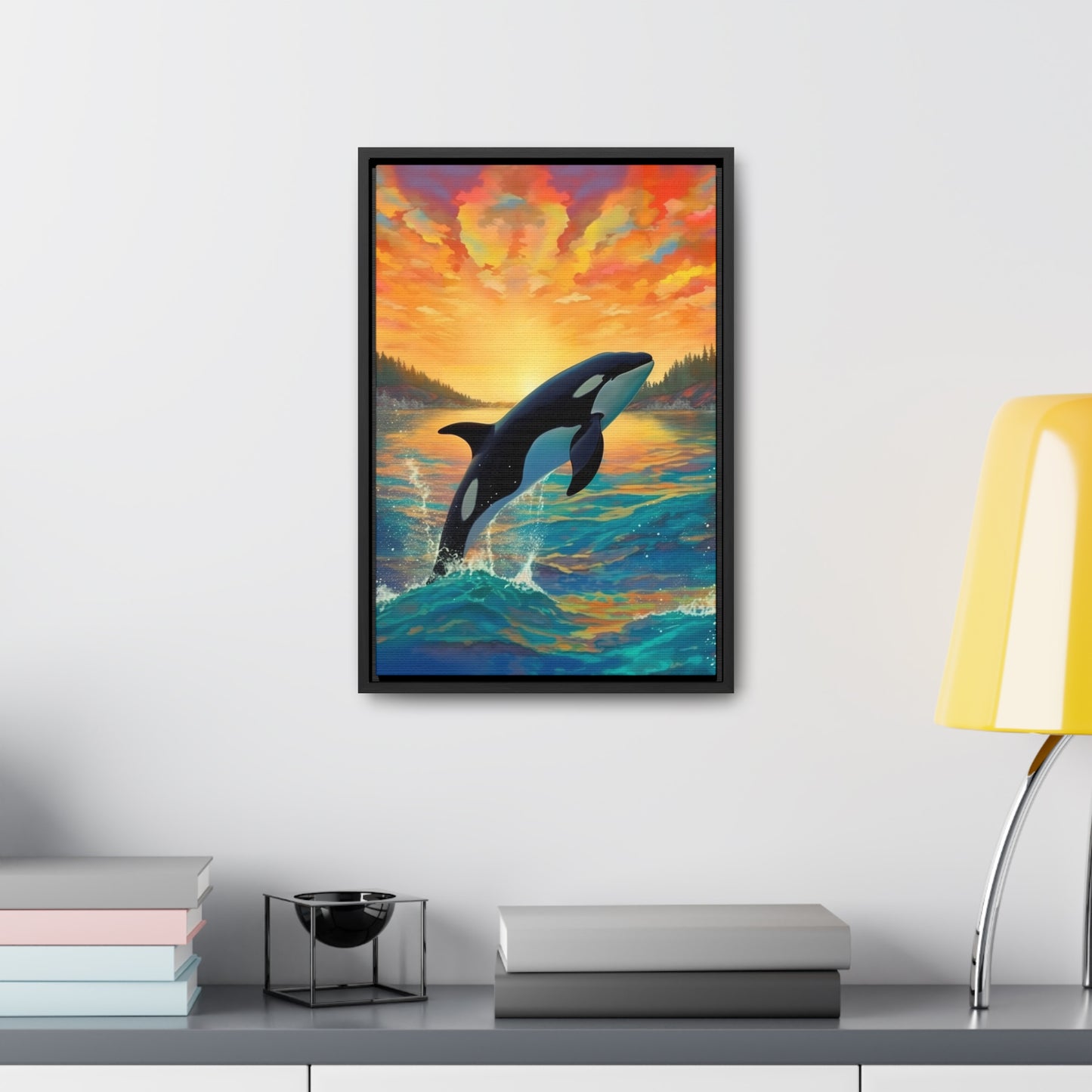 Orca - Gallery Framed Canvas Wall Art