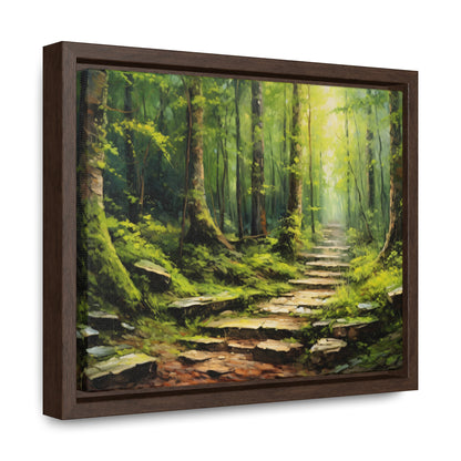 Forest Path - Gallery Framed Canvas Wall Art