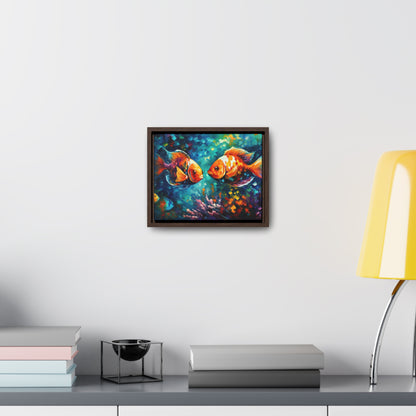 Coral Reef Fish - Gallery Framed Canvas Wall Art