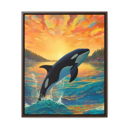 Orca - Gallery Framed Canvas Wall Art