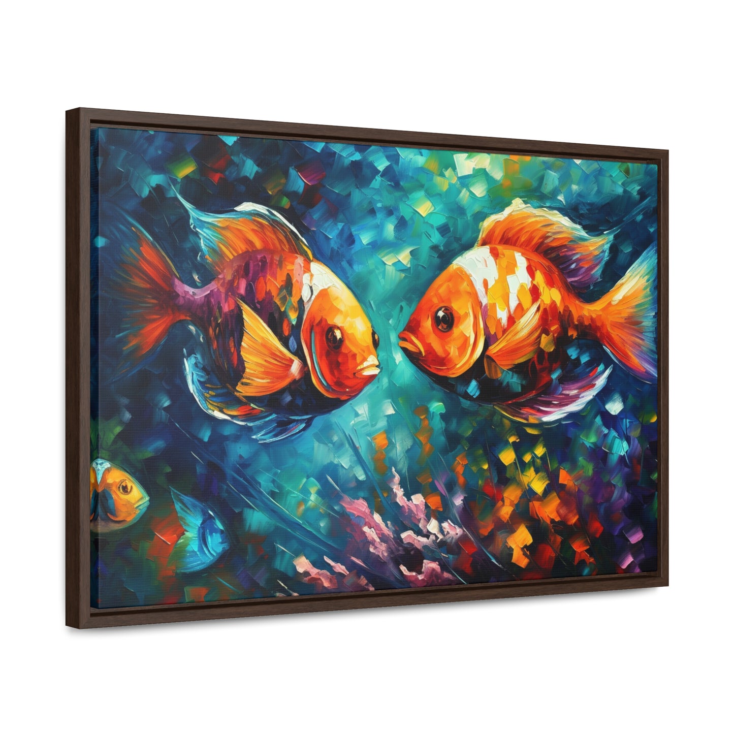 Coral Reef Fish - Gallery Framed Canvas Wall Art