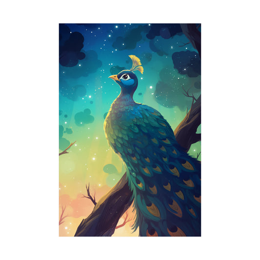 Goodnight Peacock Poster