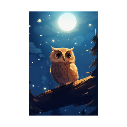 Goodnight Owl - Premium Poster