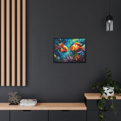 Coral Reef Fish - Gallery Framed Canvas Wall Art