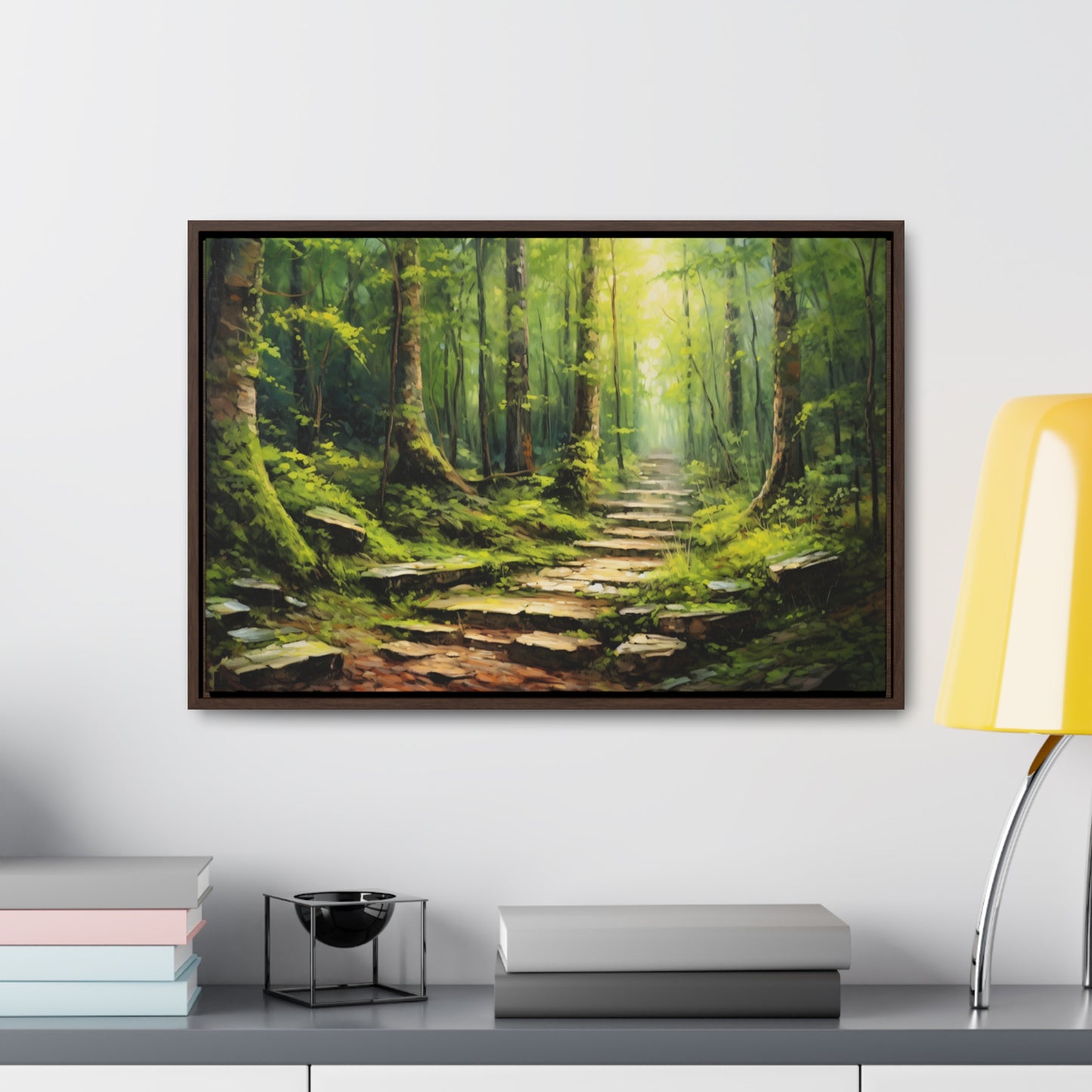 Forest Path - Gallery Framed Canvas Wall Art