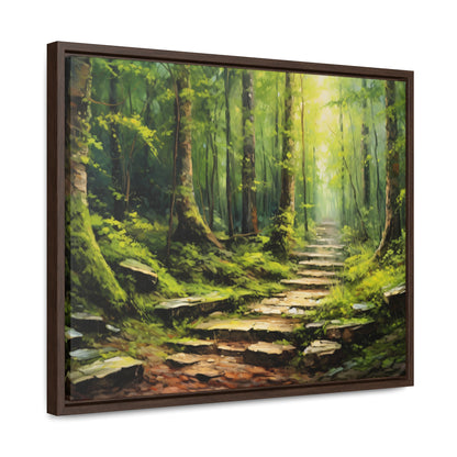 Forest Path - Gallery Framed Canvas Wall Art