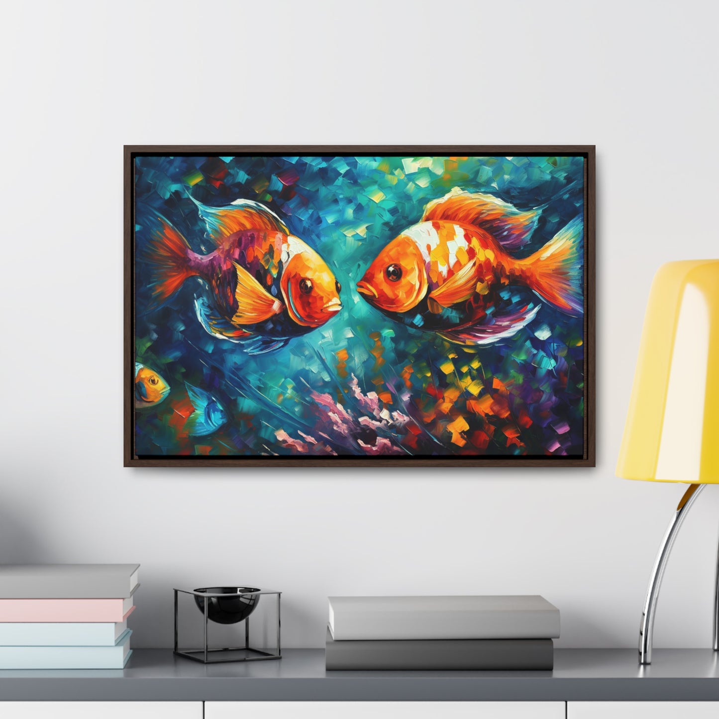 Coral Reef Fish - Gallery Framed Canvas Wall Art