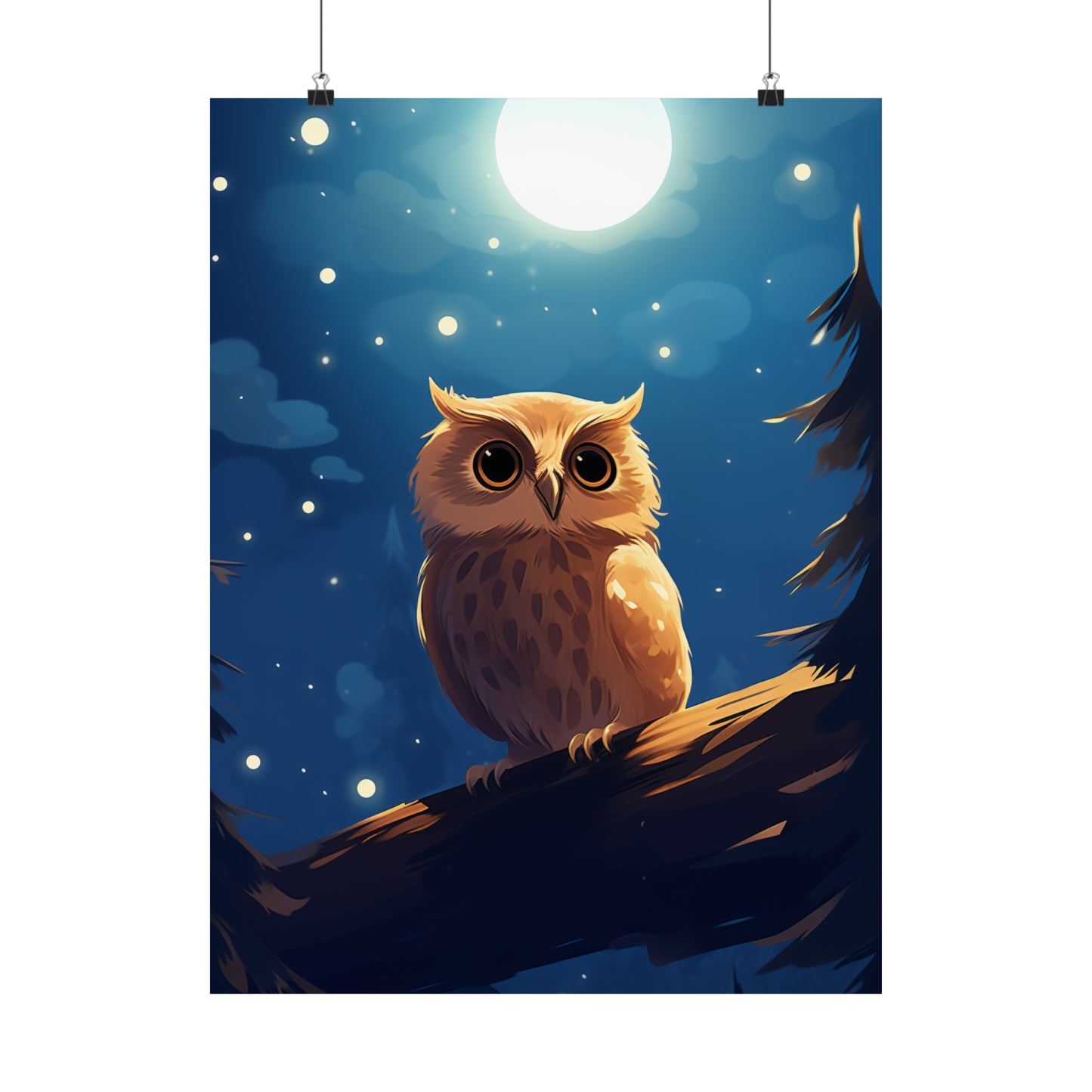 Goodnight Owl - Premium Matte Poster