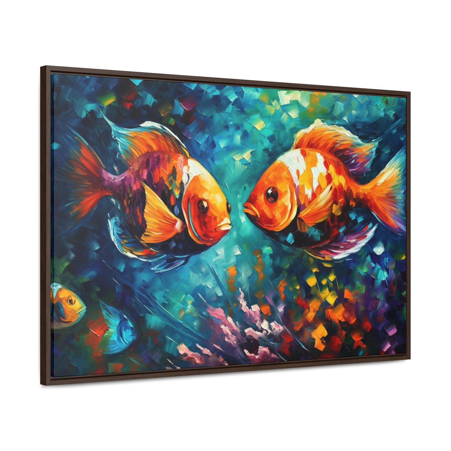 Coral Reef Fish - Gallery Framed Canvas Wall Art