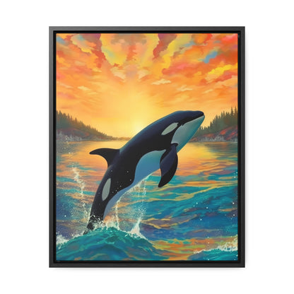 Orca - Gallery Framed Canvas Wall Art