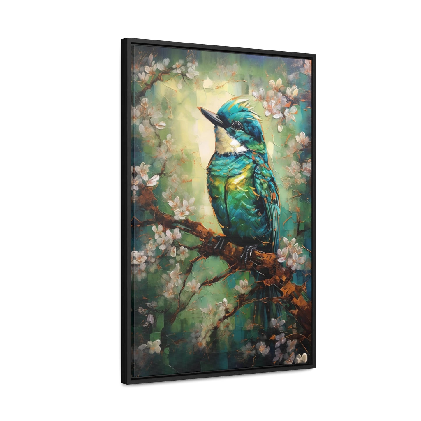 Eastern Bluebird - Gallery Framed Canvas Wall Art