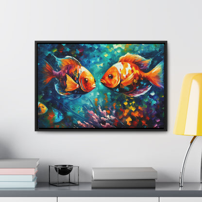 Coral Reef Fish - Gallery Framed Canvas Wall Art