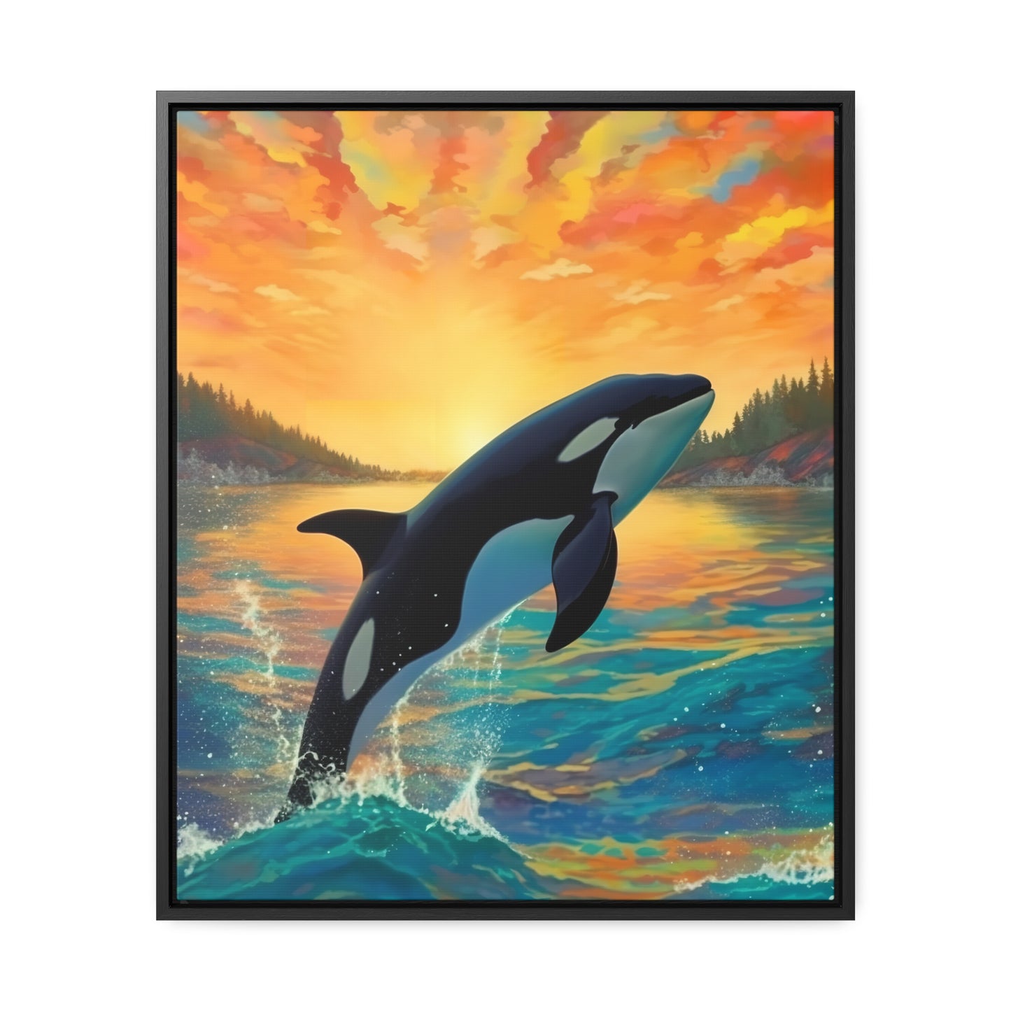 Orca - Gallery Framed Canvas Wall Art