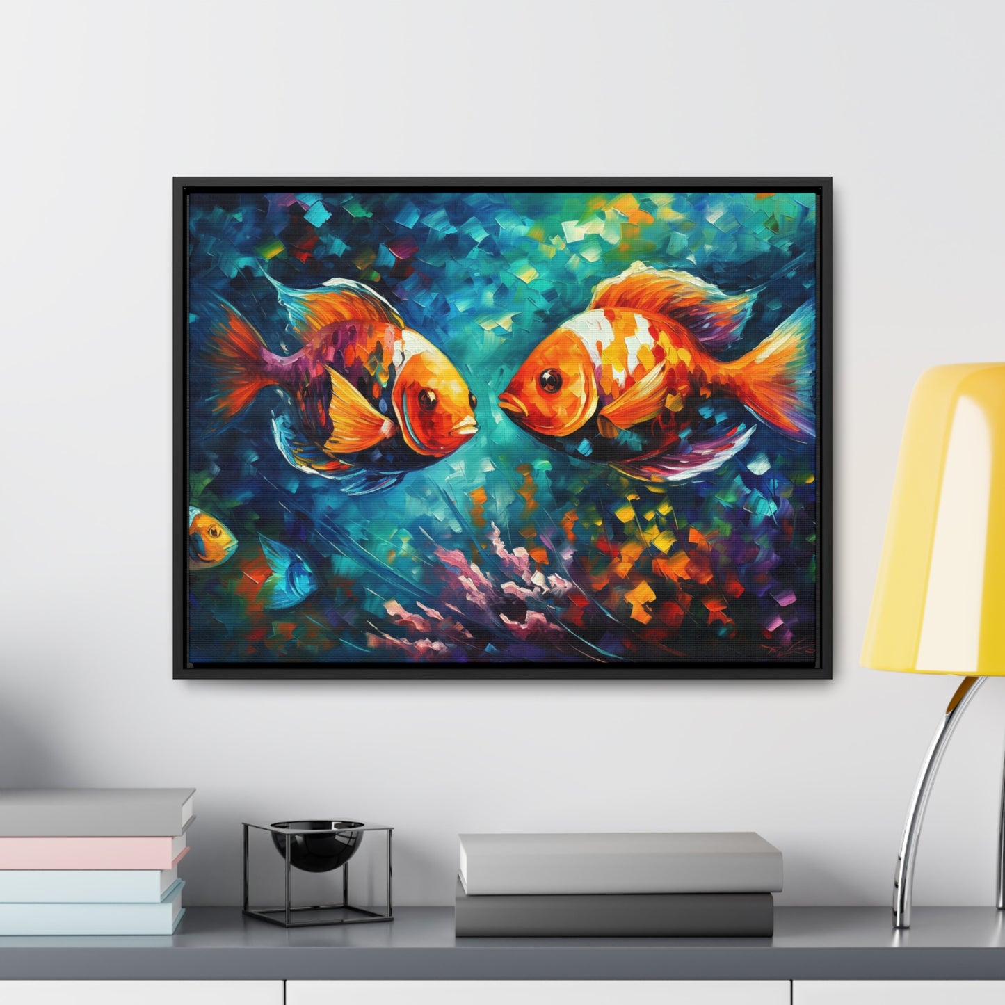 Coral Reef Fish - Gallery Framed Canvas Wall Art