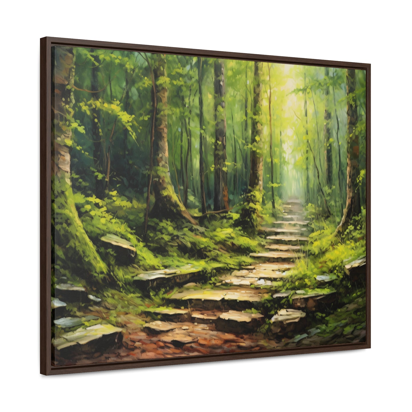 Forest Path - Gallery Framed Canvas Wall Art