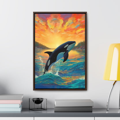 Orca - Gallery Framed Canvas Wall Art