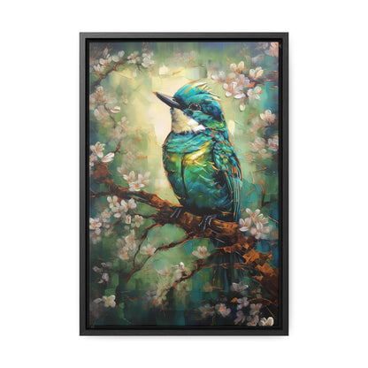 Eastern Bluebird - Gallery Framed Canvas Wall Art