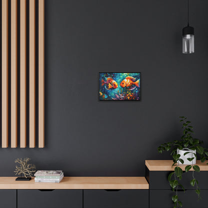 Coral Reef Fish - Gallery Framed Canvas Wall Art