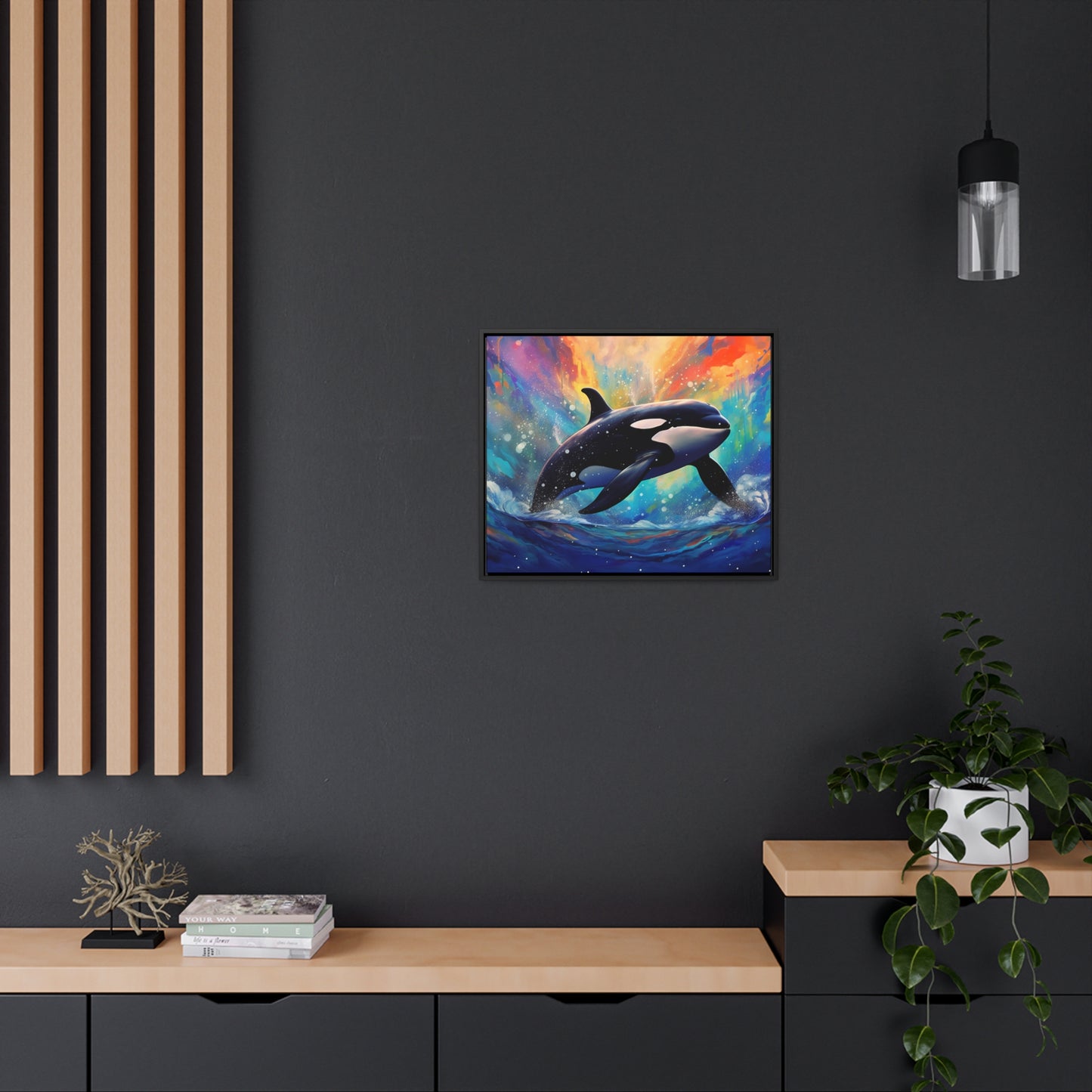 Orca - Gallery Framed Canvas Wall Art