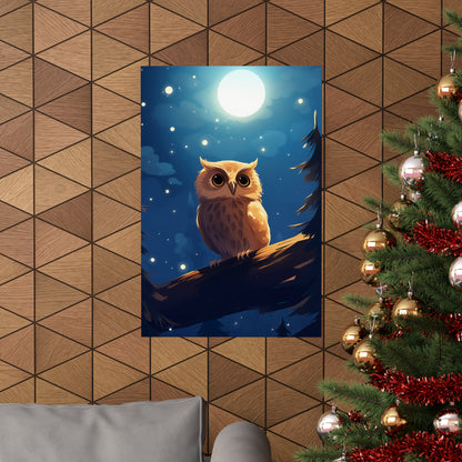 Goodnight Owl - Premium Matte Poster