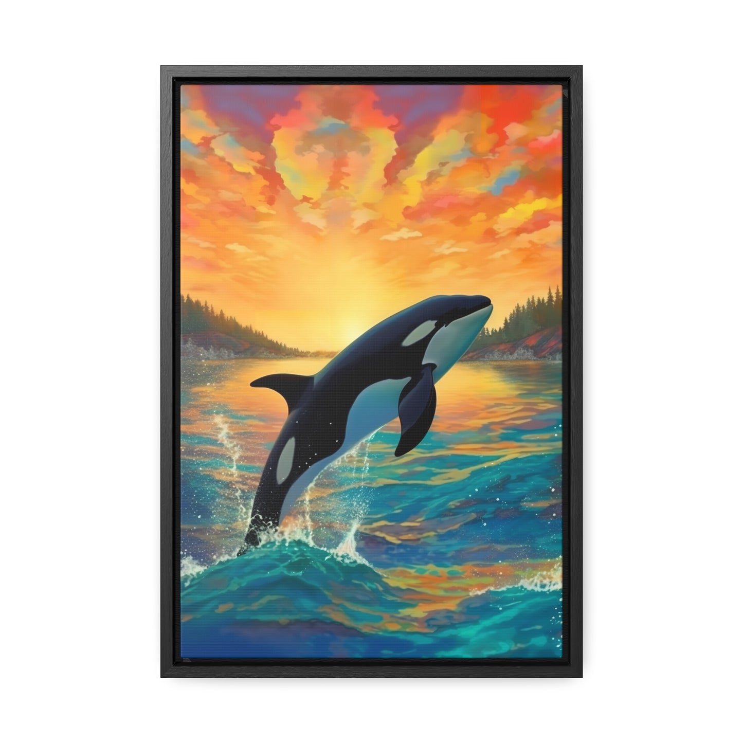 Orca - Gallery Framed Canvas Wall Art