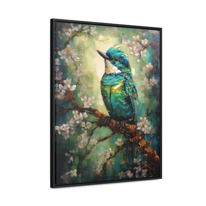 Eastern Bluebird - Gallery Framed Canvas Wall Art