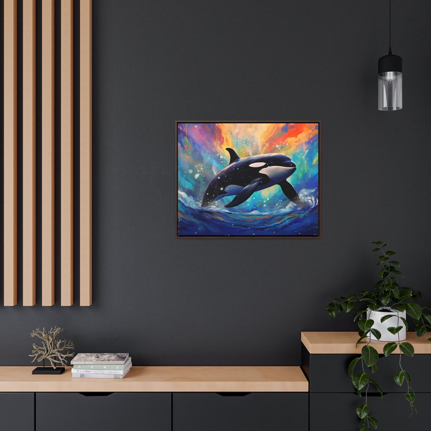 Orca - Gallery Framed Canvas Wall Art