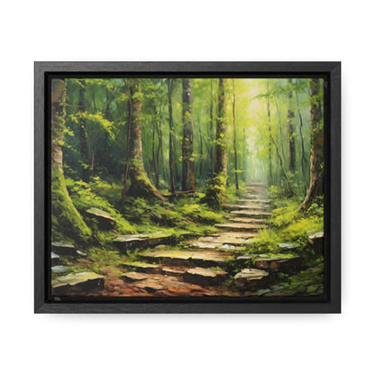 Forest Path - Gallery Framed Canvas Wall Art