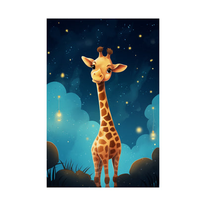 Goodnight Giraffe - Children's Poster