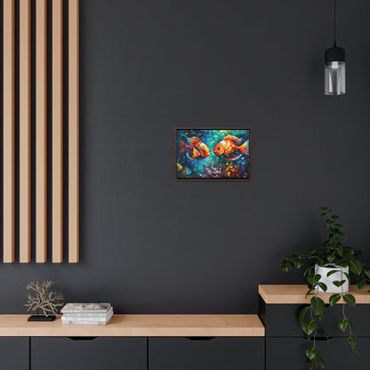 Coral Reef Fish - Gallery Framed Canvas Wall Art