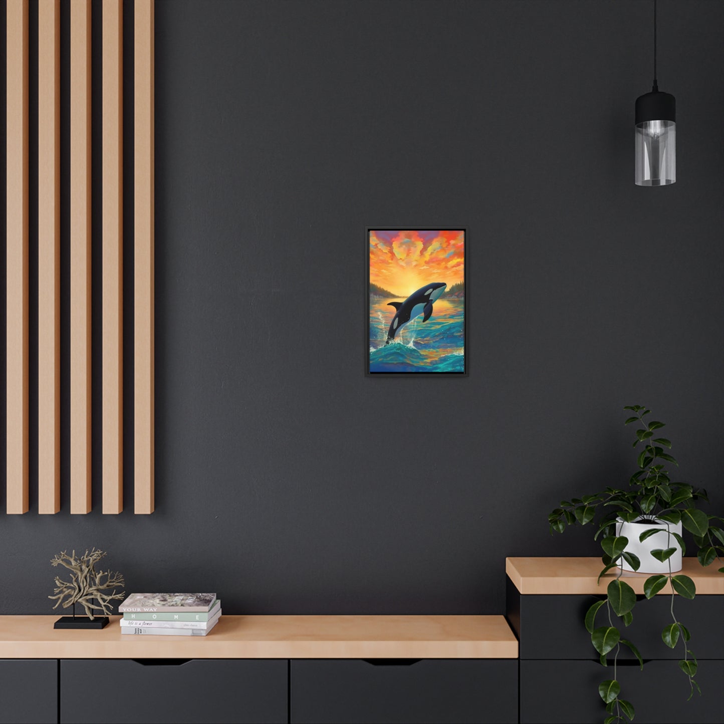 Orca - Gallery Framed Canvas Wall Art