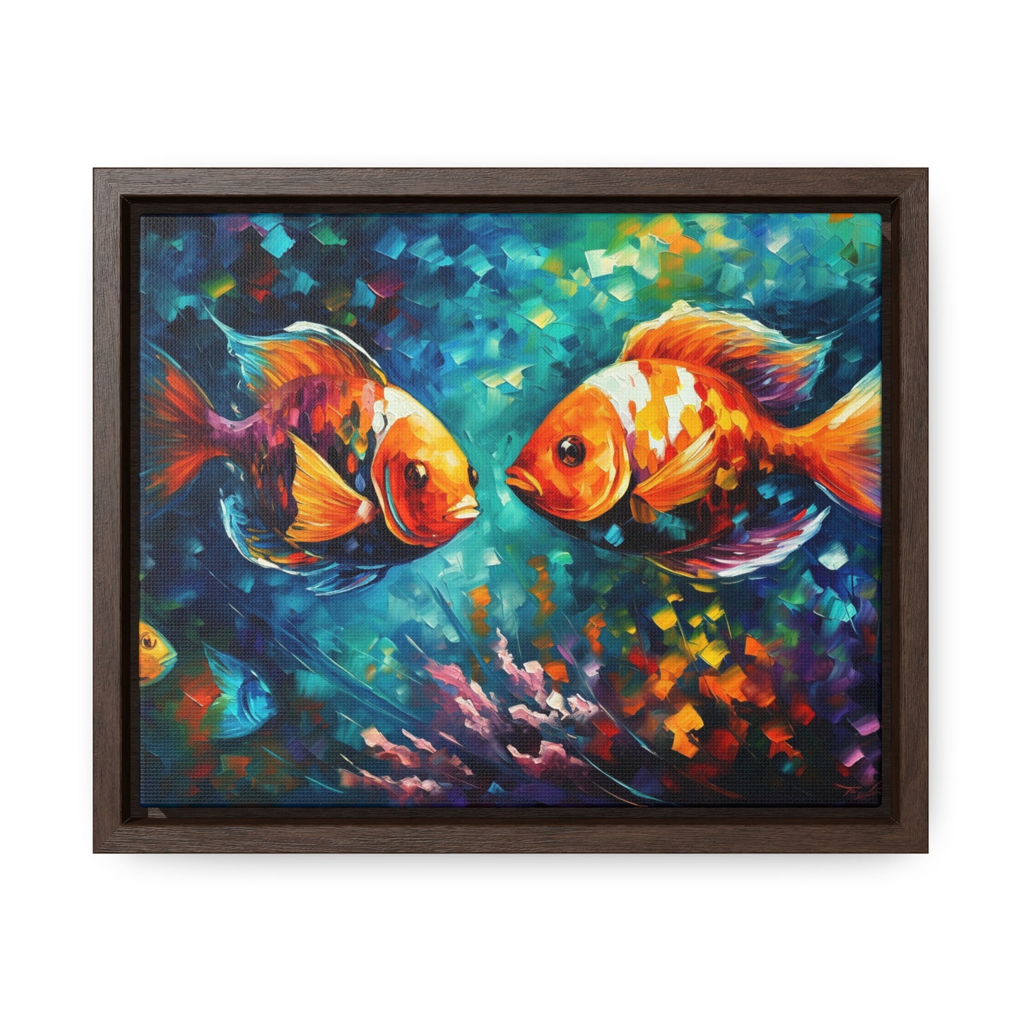 Coral Reef Fish - Gallery Framed Canvas Wall Art