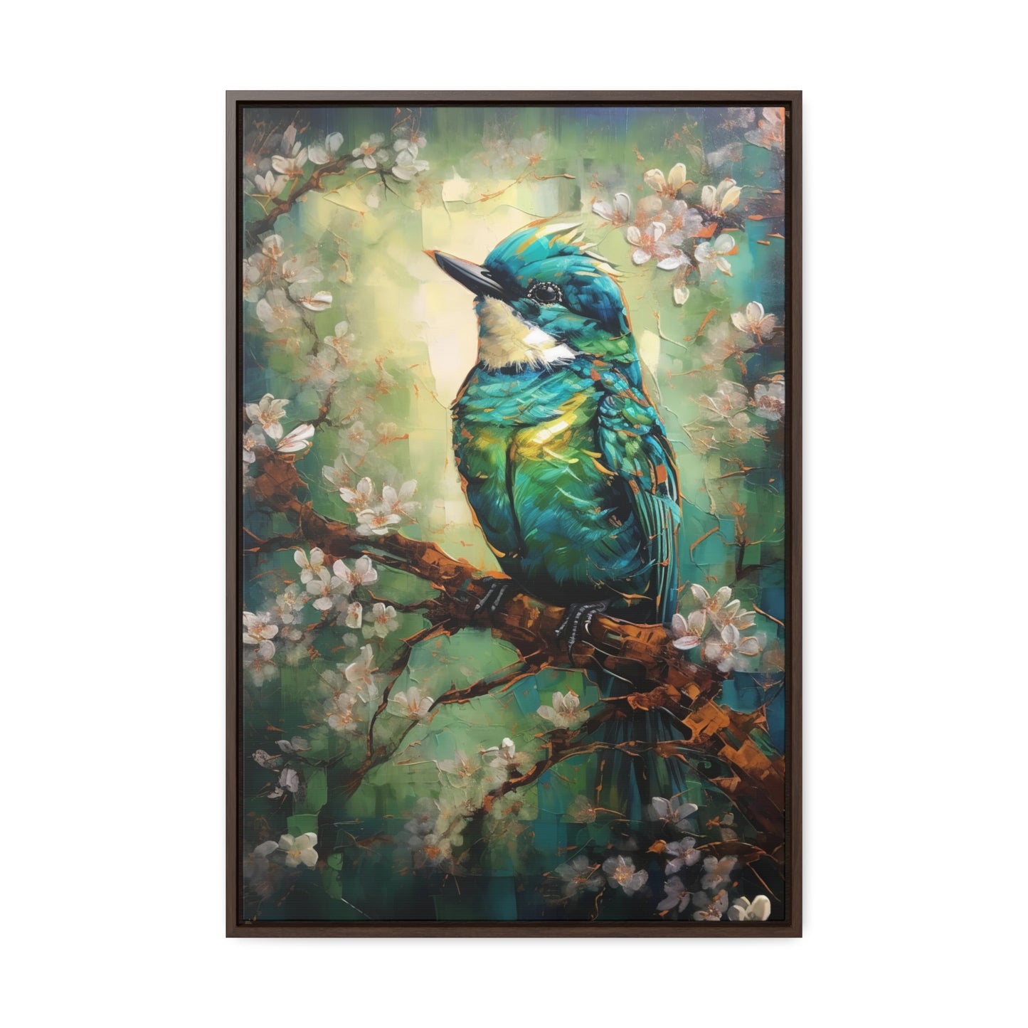 Eastern Bluebird - Gallery Framed Canvas Wall Art