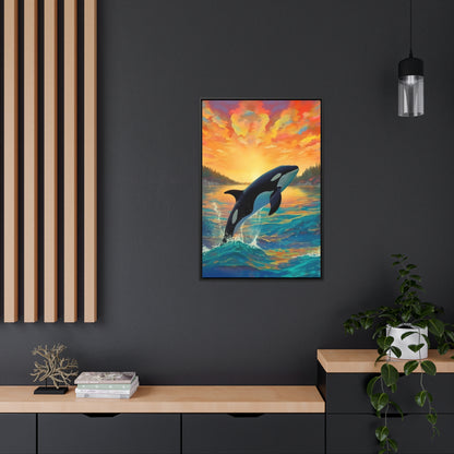 Orca - Gallery Framed Canvas Wall Art