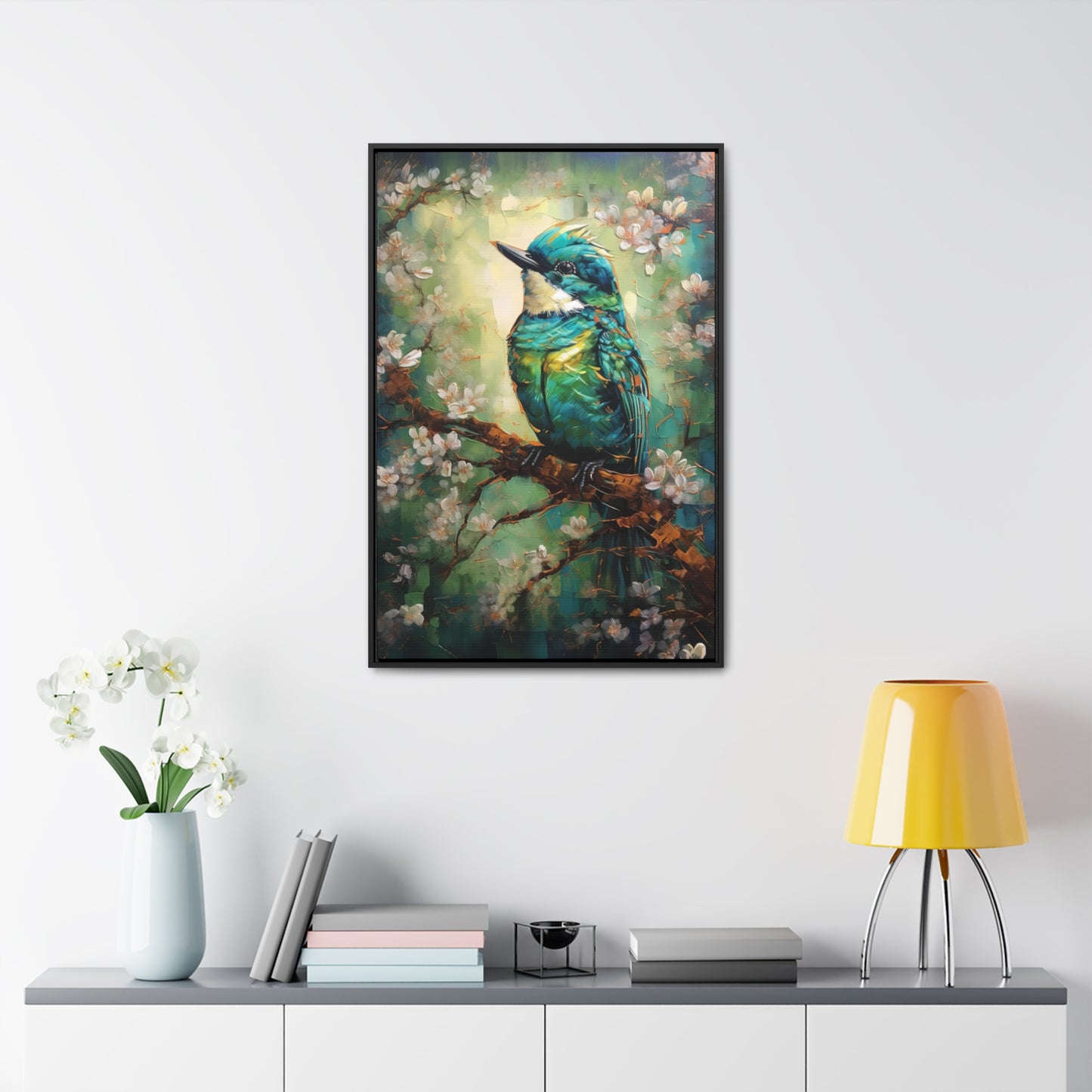 Eastern Bluebird - Gallery Framed Canvas Wall Art