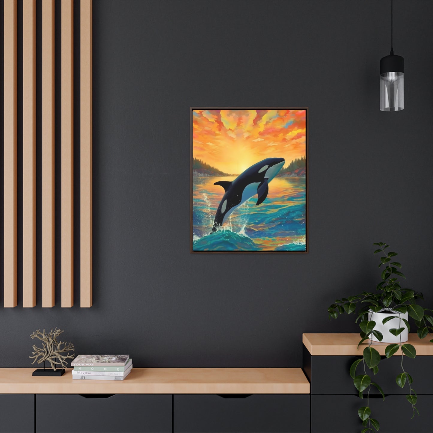 Orca - Gallery Framed Canvas Wall Art