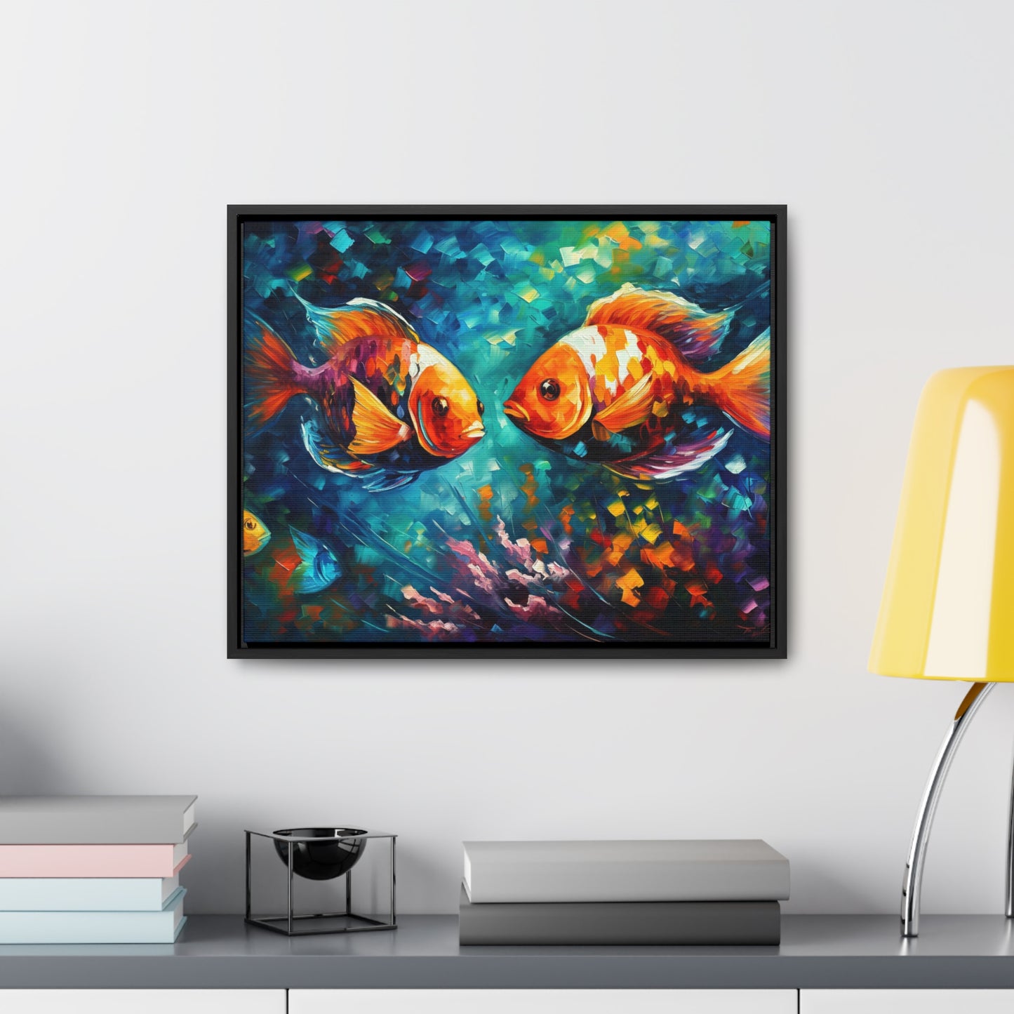 Coral Reef Fish - Gallery Framed Canvas Wall Art