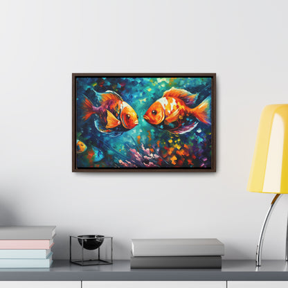 Coral Reef Fish - Gallery Framed Canvas Wall Art