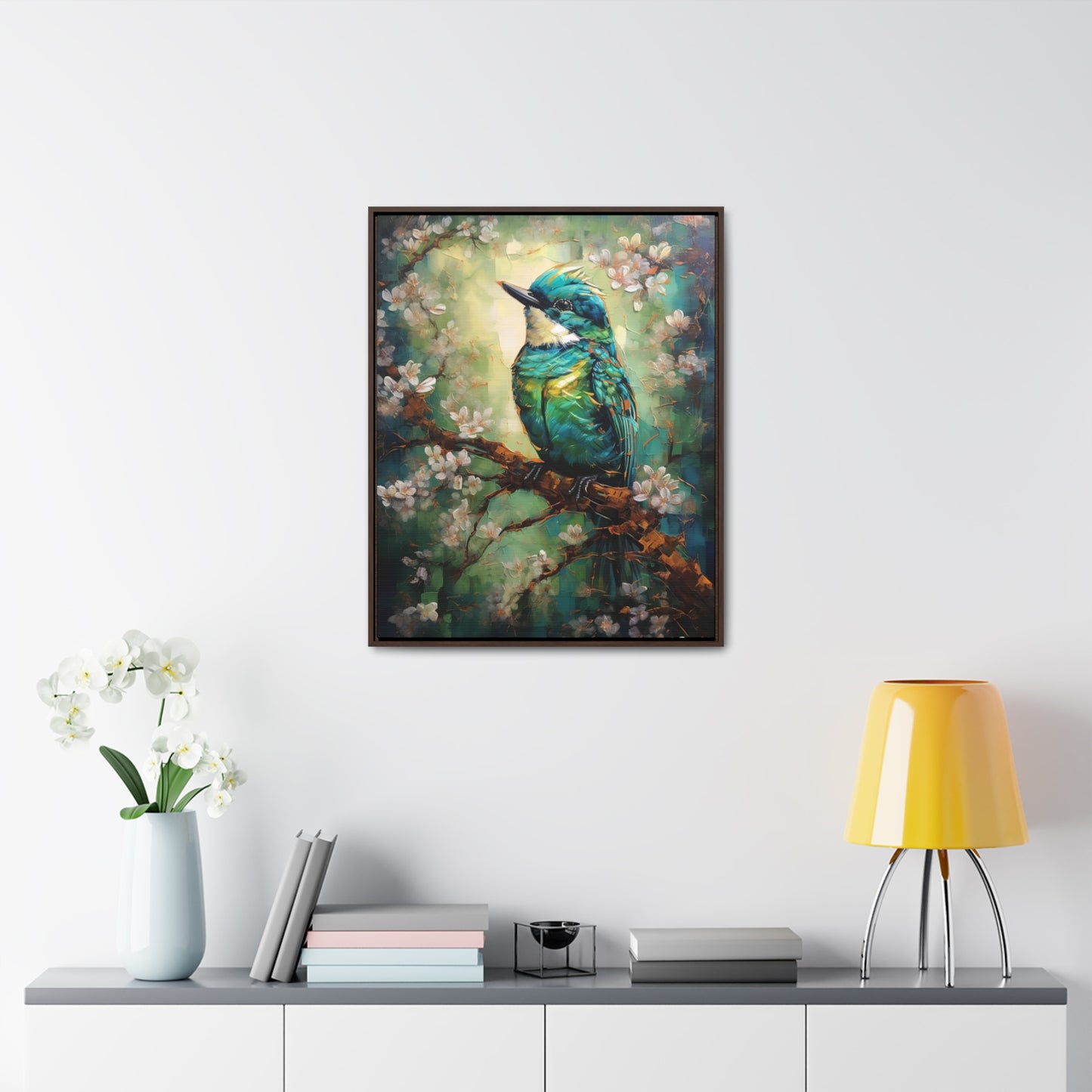 Eastern Bluebird - Gallery Framed Canvas Wall Art