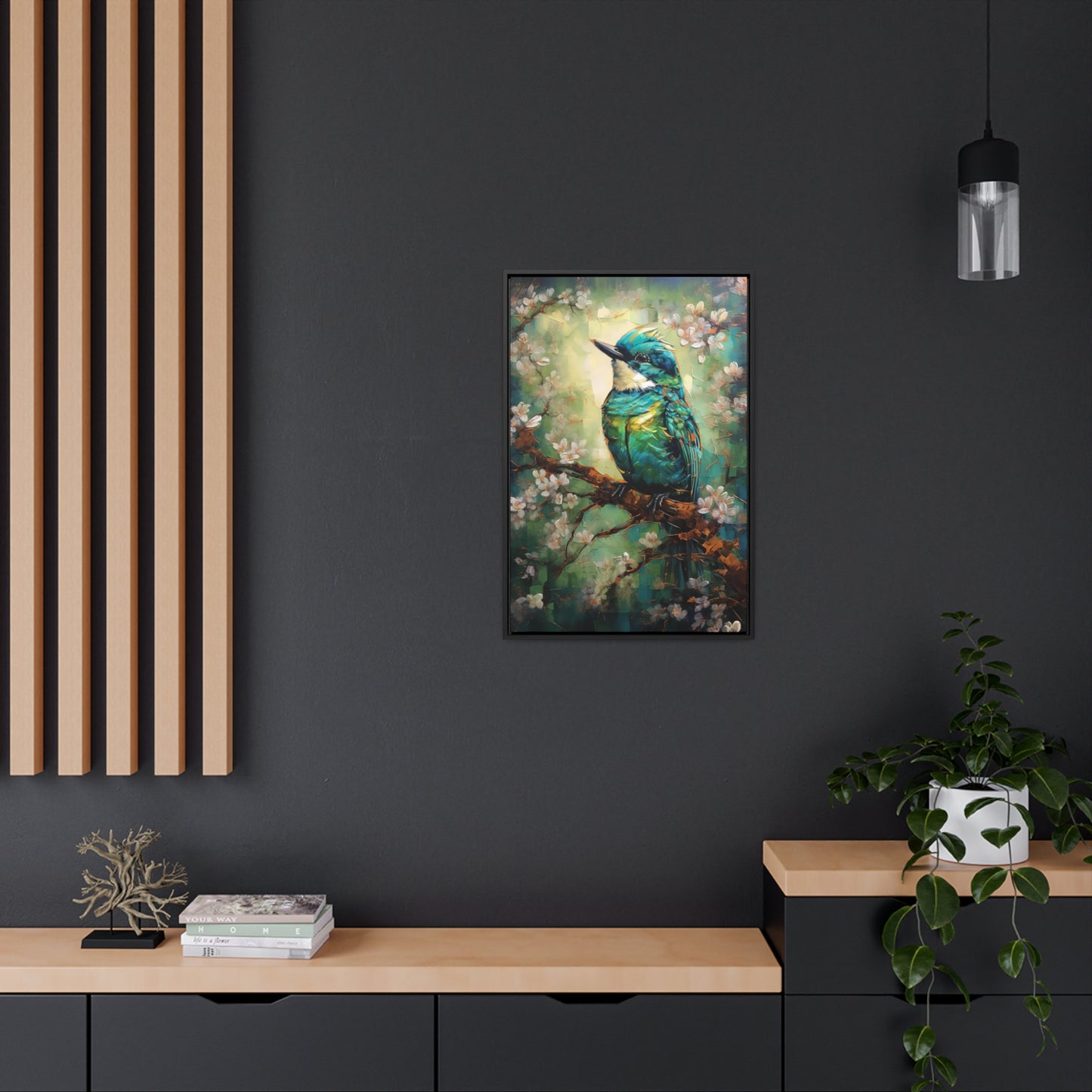 Eastern Bluebird - Gallery Framed Canvas Wall Art