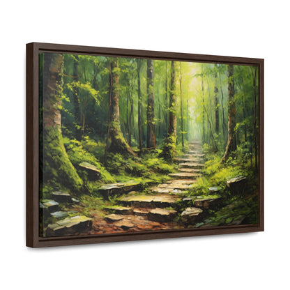 Forest Path - Gallery Framed Canvas Wall Art