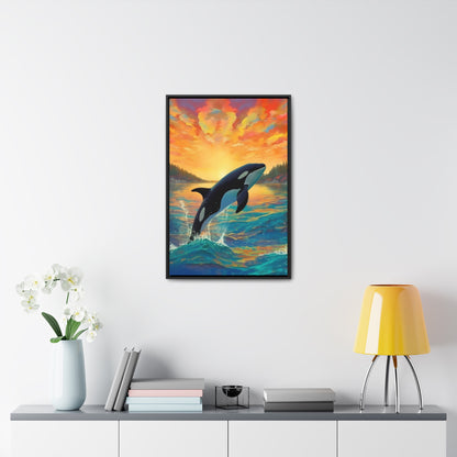 Orca - Gallery Framed Canvas Wall Art