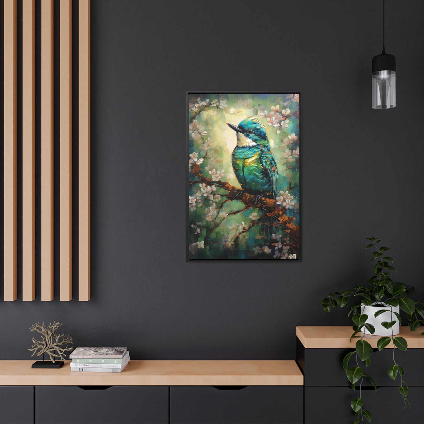 Eastern Bluebird - Gallery Framed Canvas Wall Art