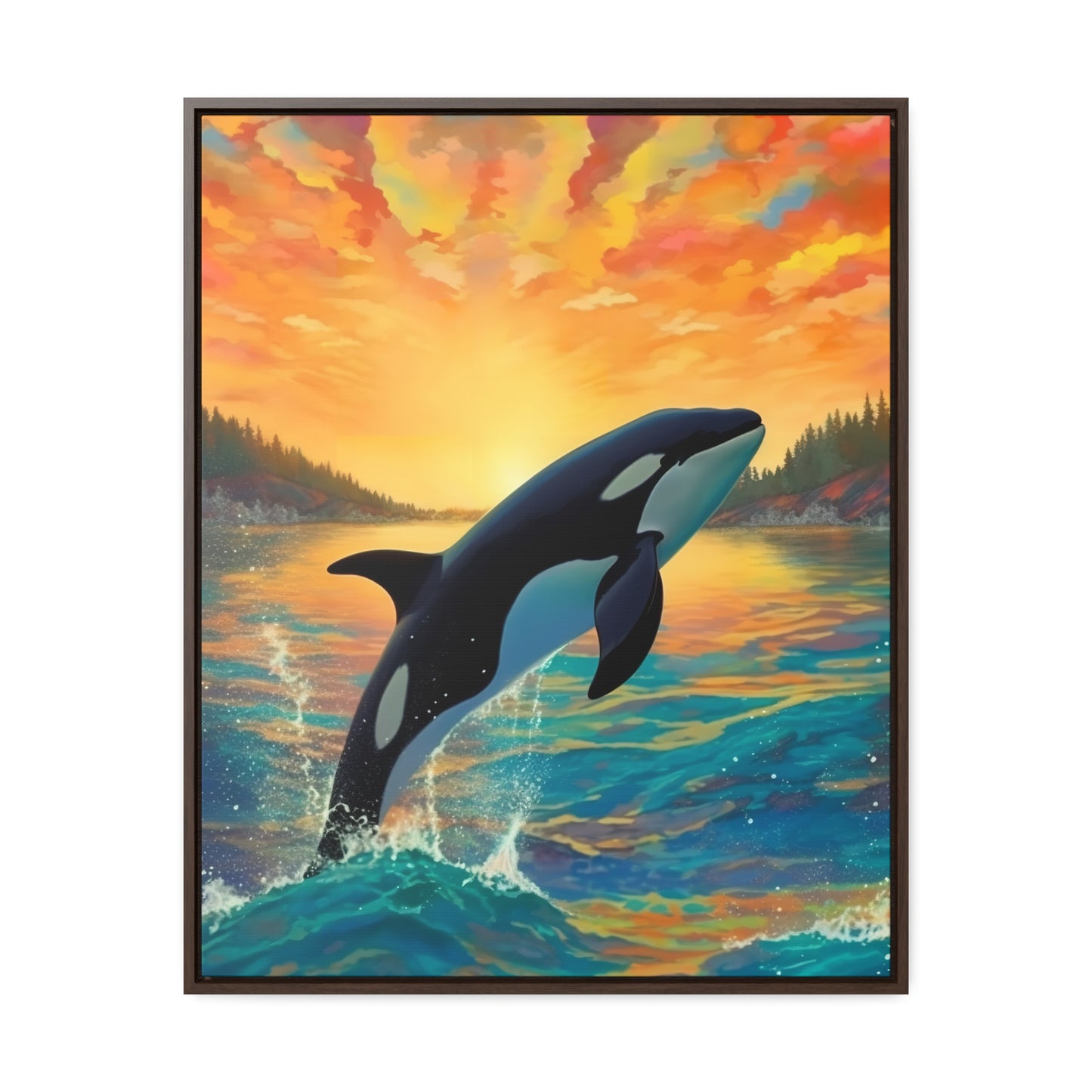 Orca - Gallery Framed Canvas Wall Art