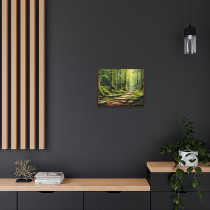 Forest Path - Gallery Framed Canvas Wall Art