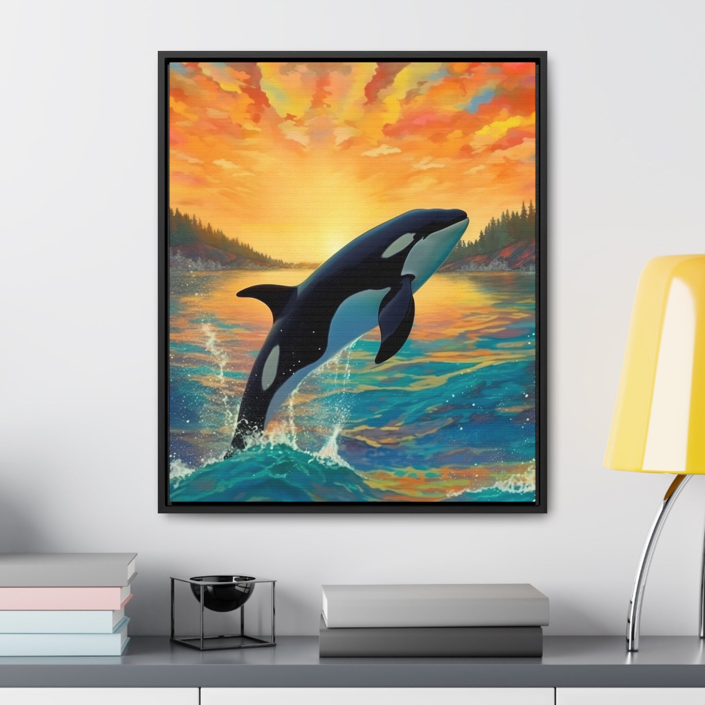 Orca - Gallery Framed Canvas Wall Art