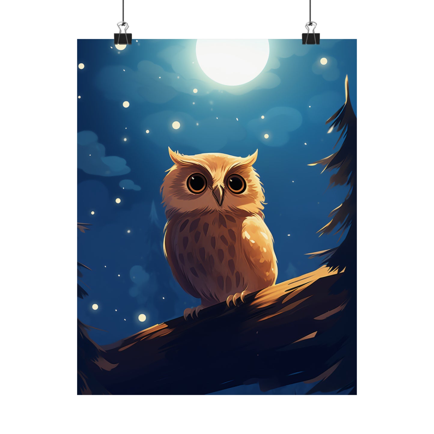 Goodnight Owl - Premium Matte Poster